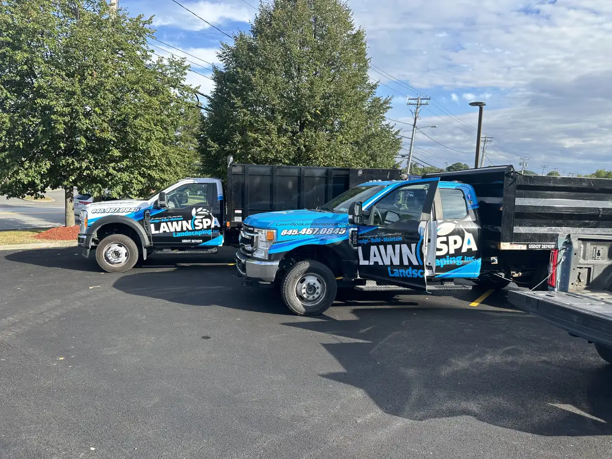 Professional landscaping equipment used by Lawn Spa